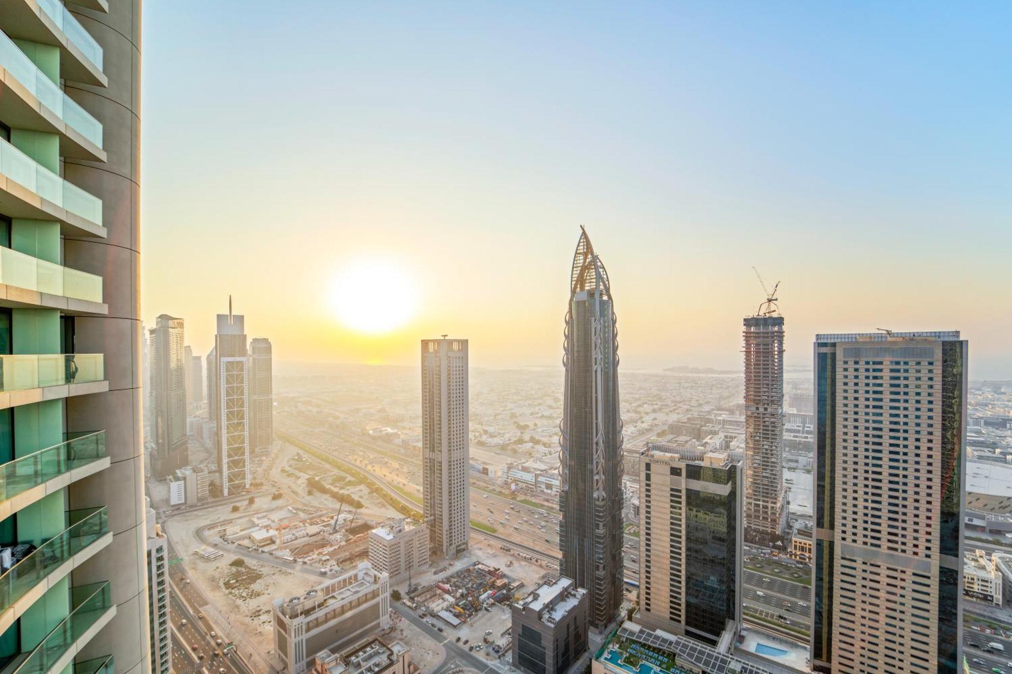 First Class 2Br With Full Dubai Skyline & Sea View Екстериор снимка