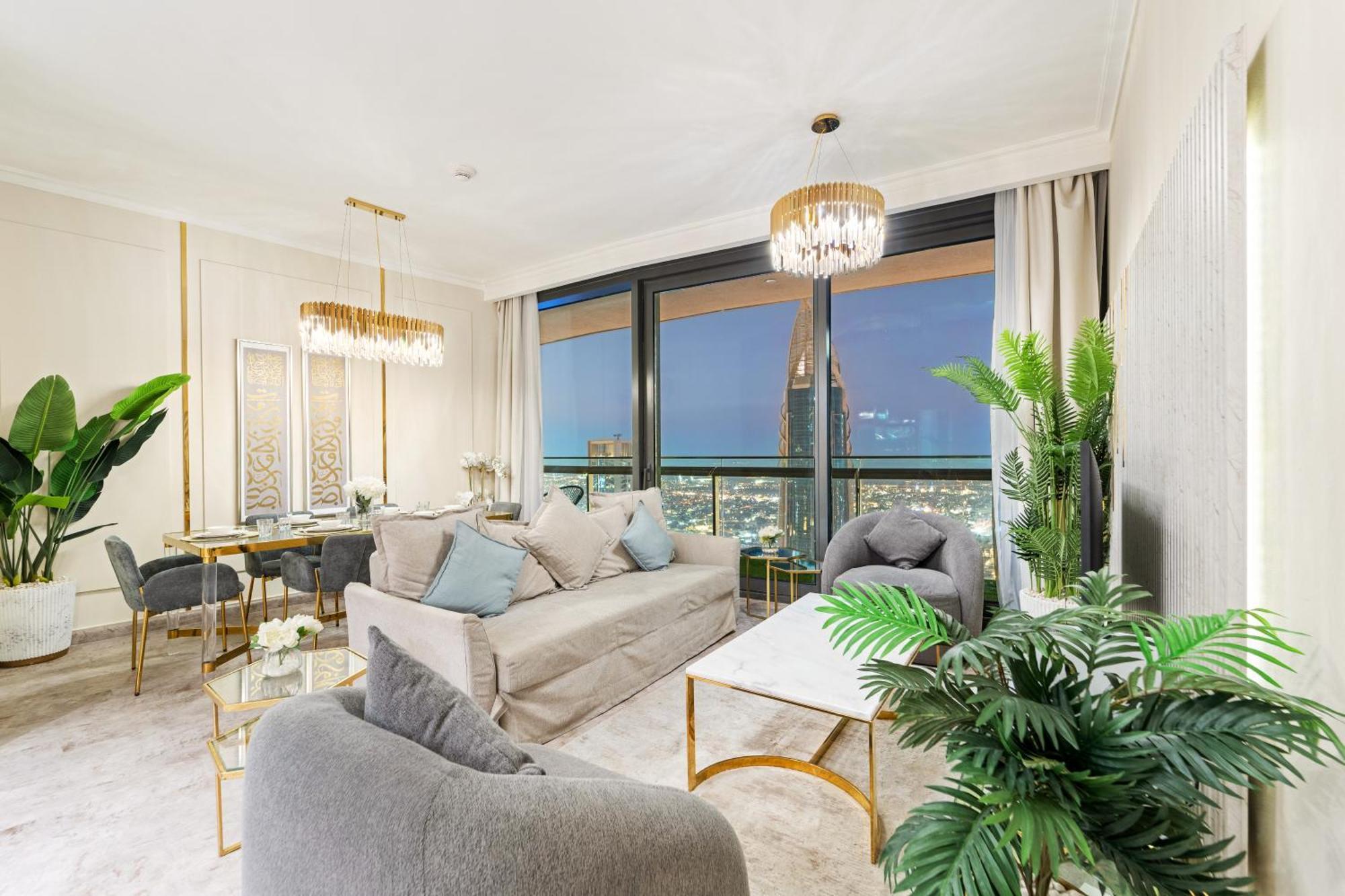 First Class 2Br With Full Dubai Skyline & Sea View Екстериор снимка