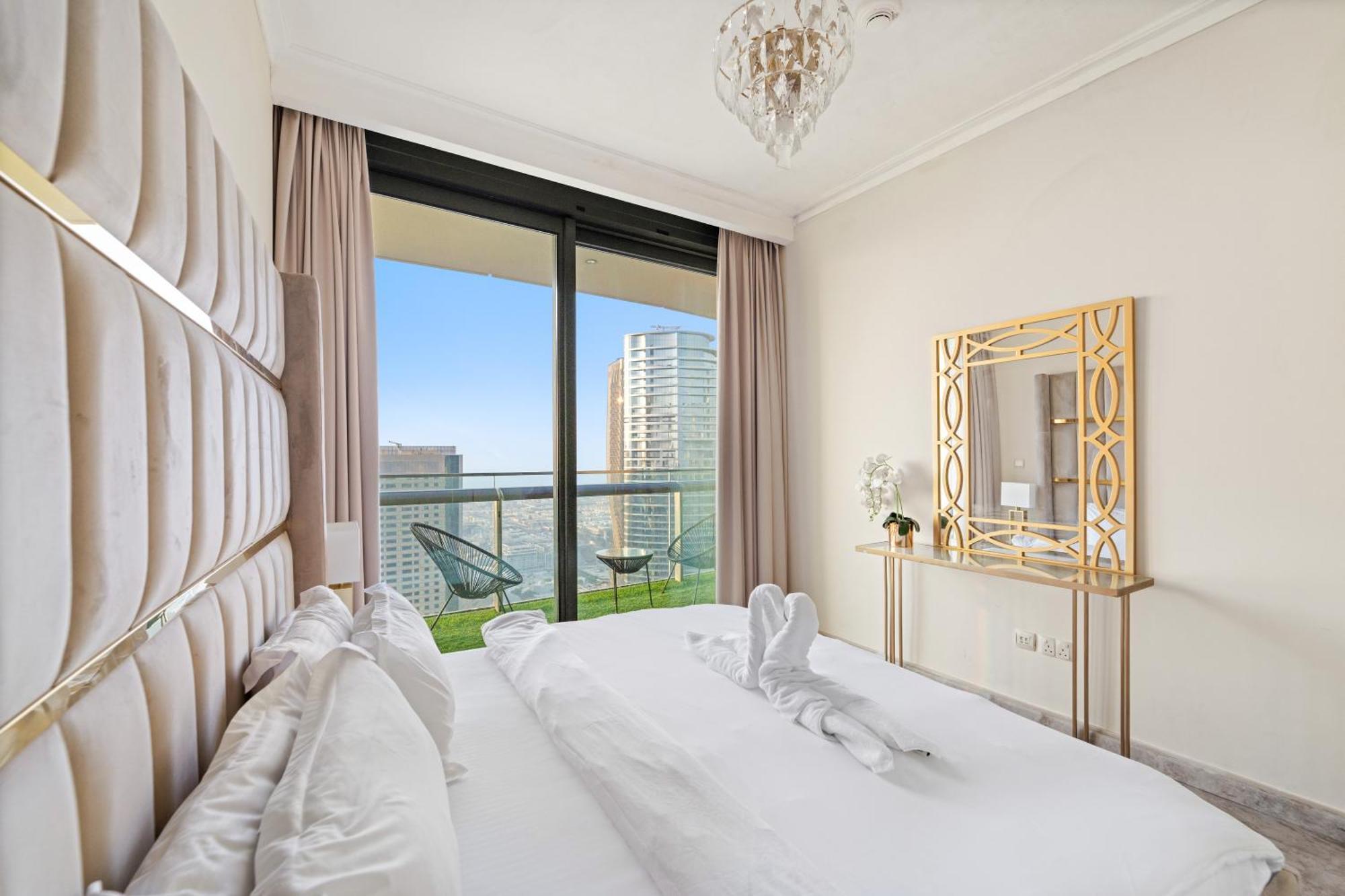 First Class 2Br With Full Dubai Skyline & Sea View Екстериор снимка