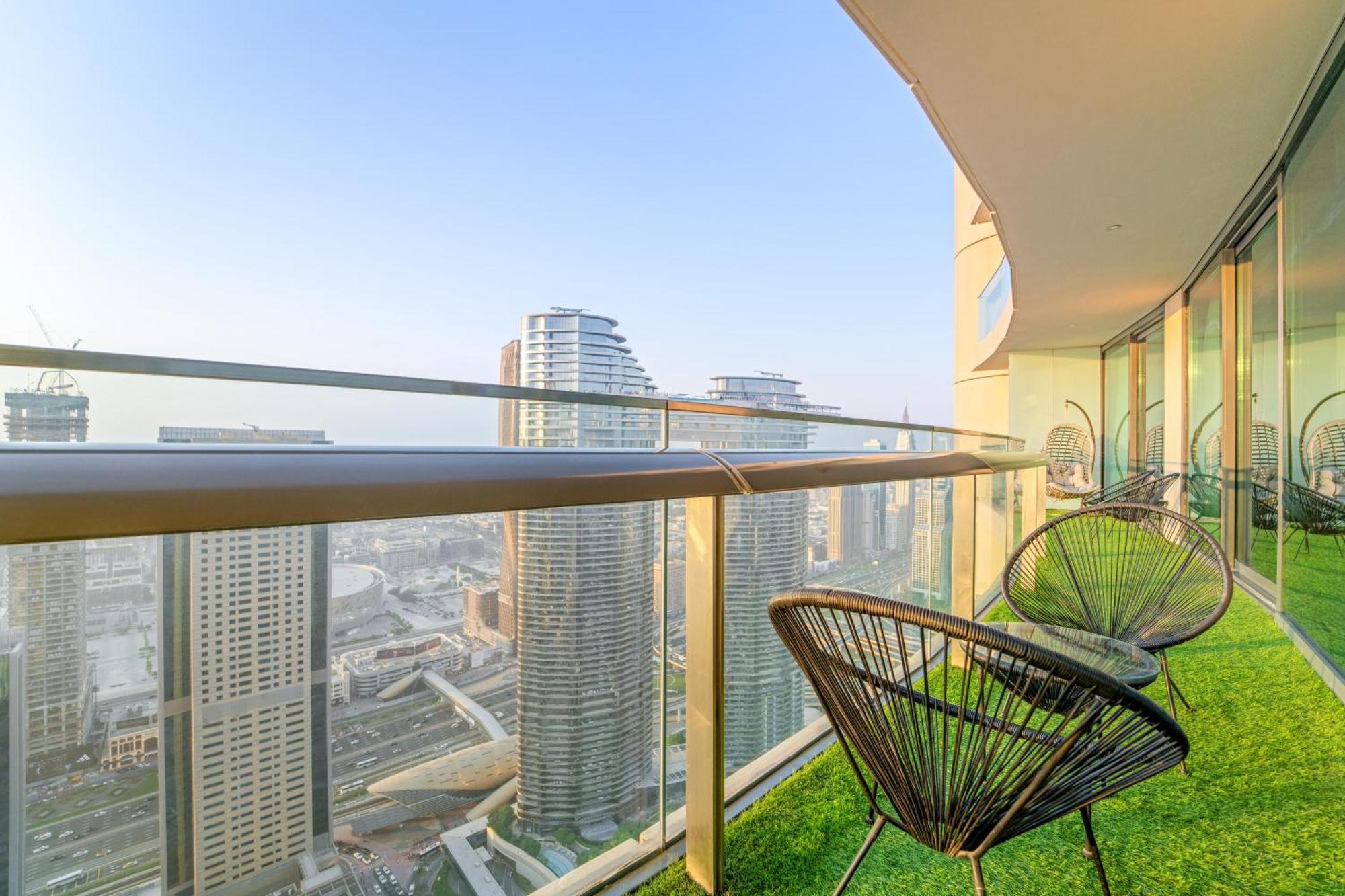 First Class 2Br With Full Dubai Skyline & Sea View Екстериор снимка